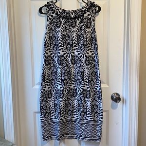 Black and white Talbots dress